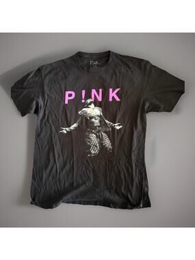 Pink Concert Tour 2023 Short Sleeve T-shirt Black Size XL